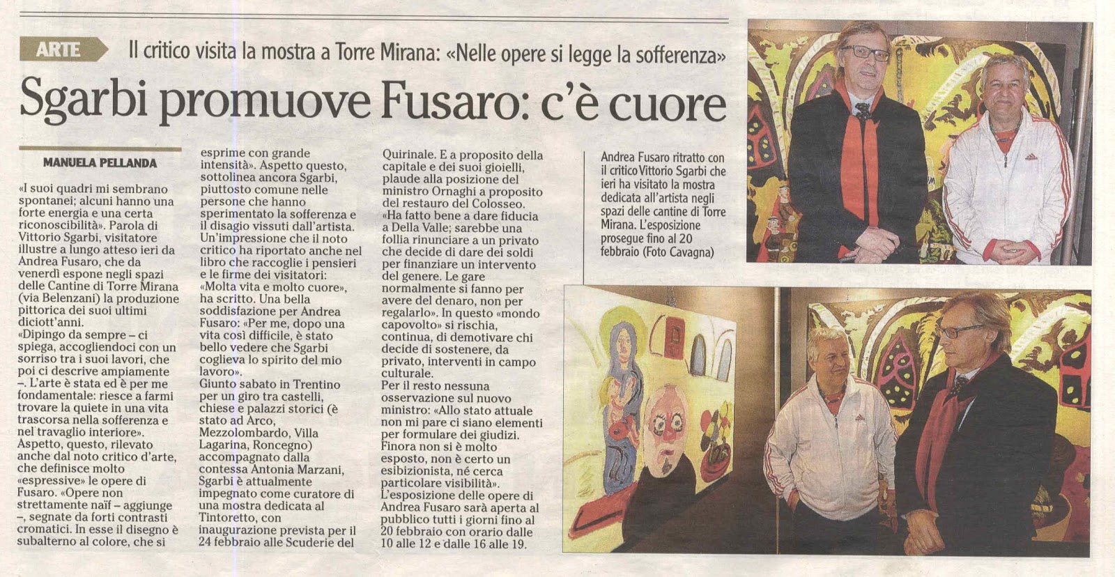 Romano Panizza ANDREA FUSARO...PITTORE CON IL CUORE...