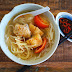 Rice Noodle Soup With Deep Fried Fish Fillets