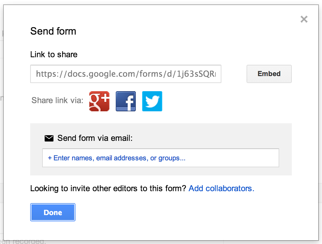 Send form home. Sending form. Send forms. Break google form. Docs google forms.