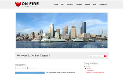 On Fire Blogger Templates