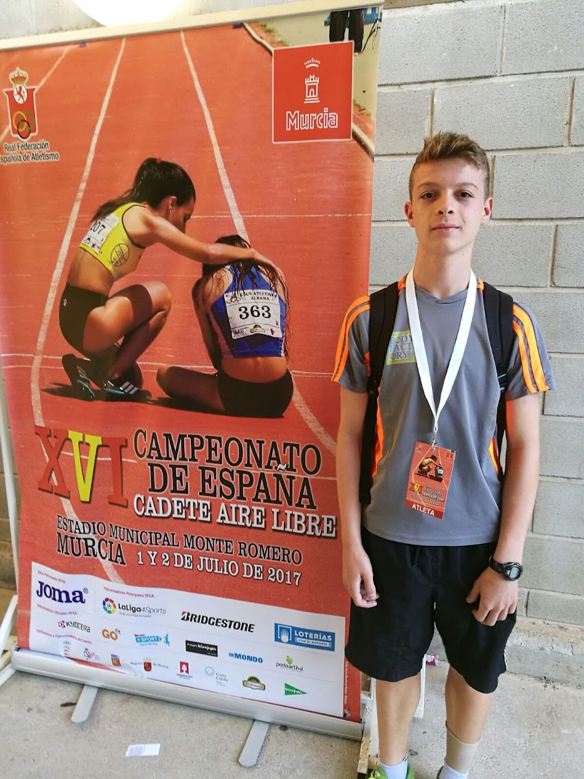 Pablo 14º en el Campeonato de España cadete 