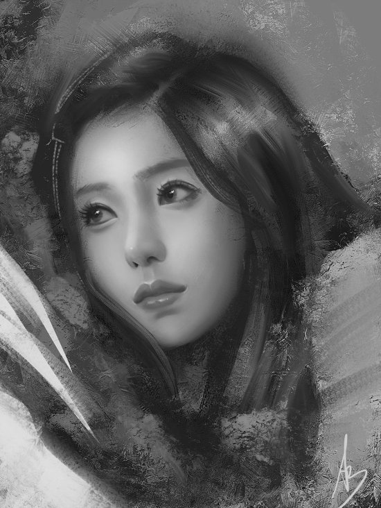 As ilustrações e pinturas digitais com lindas mulheres de Trung Bui Trung Bui artstation deviantart ilustrações mulheres orientais beleza sensualidade