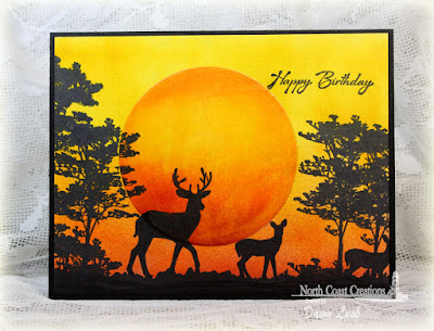 North Coast Creations Stamp sets: Deer Silhouette Greetings