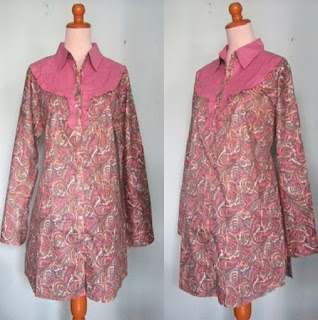 Baju Batik Kerja Atasan Wanita