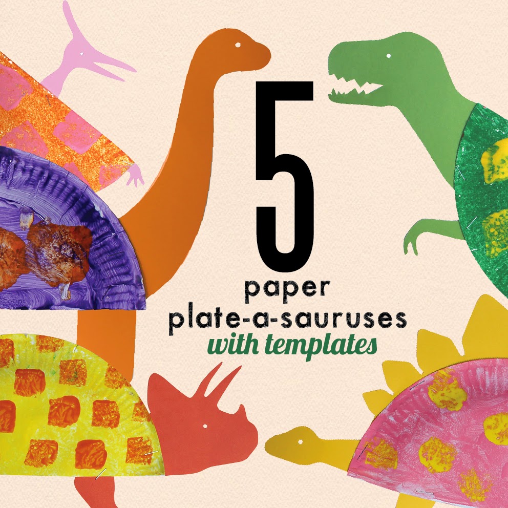 Dinosaur Paper Plate Template