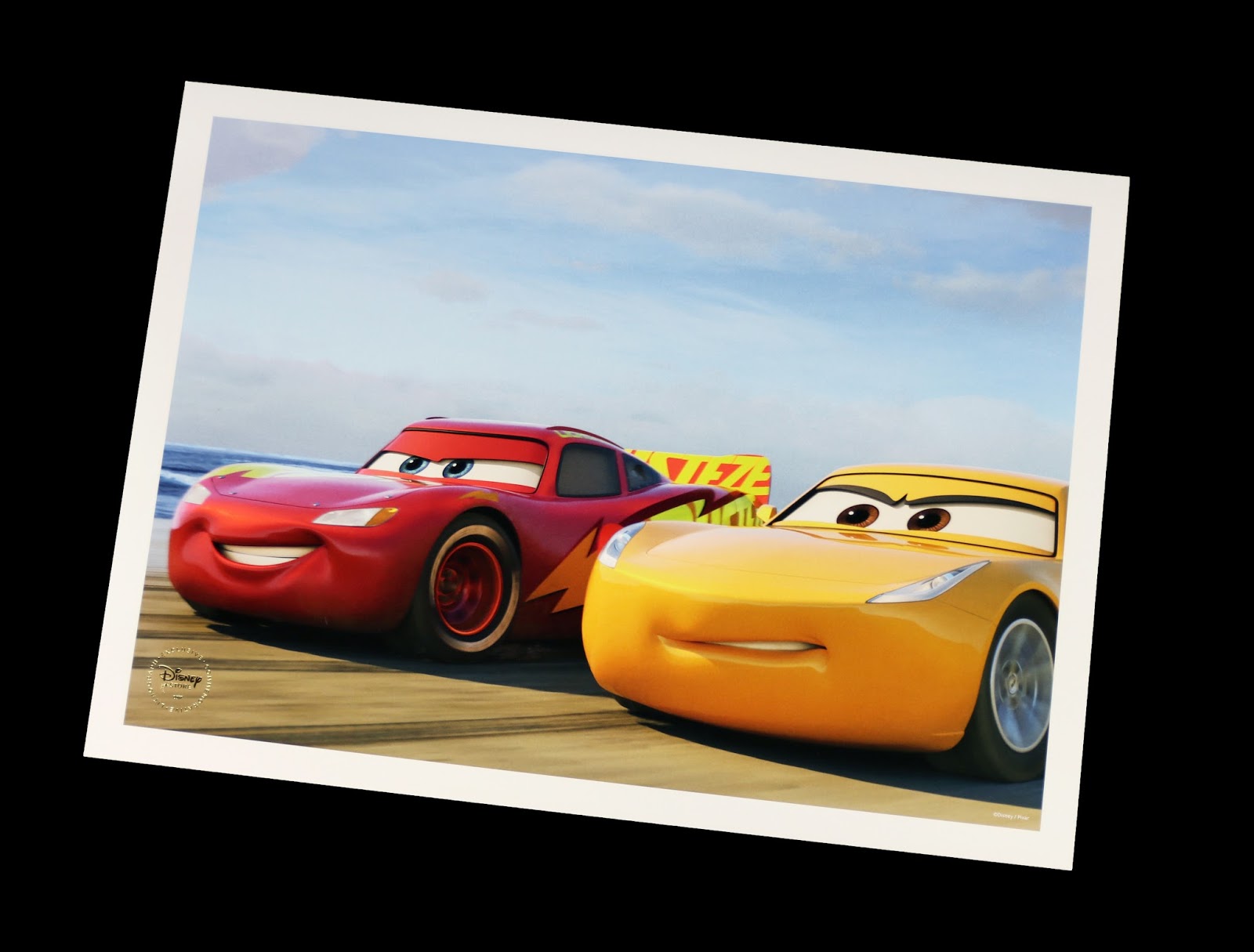 Cars 3 Disney Store Exclusive Lithograph Set blu-ray