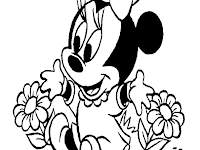 Dibujos De Minnie Mouse Bebe Para Colorear