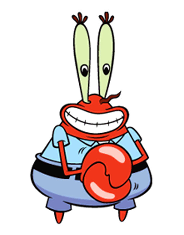 La  Bob Esponja Dibujos del Señor Cangrejo para Imprimir