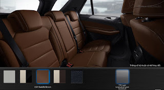 Màu nội thất Mercedes GLE 400 4MATIC Coupe 2019 Nội thất Mercedes GLE 400 4MATIC Coupe 2019 màu Nâu Saddle 224