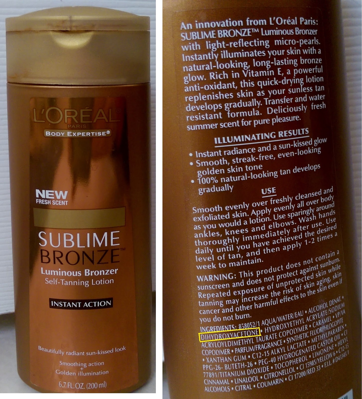 I am not a Hipster ITCHING!?! self Tanning lotions contain DHA