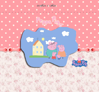 Peppa Pig and Family: Free Printable Party Kit. Peppa Pig and Family, Free Printable Labels.