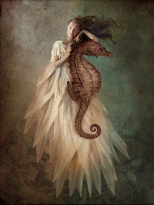 As ilustrações surreais e com um ar vintage de Catrin Welz-Stein Catrin Welz-Stein ilustrações surreais estilo vintage fantasia photoshop sonhos oníricos