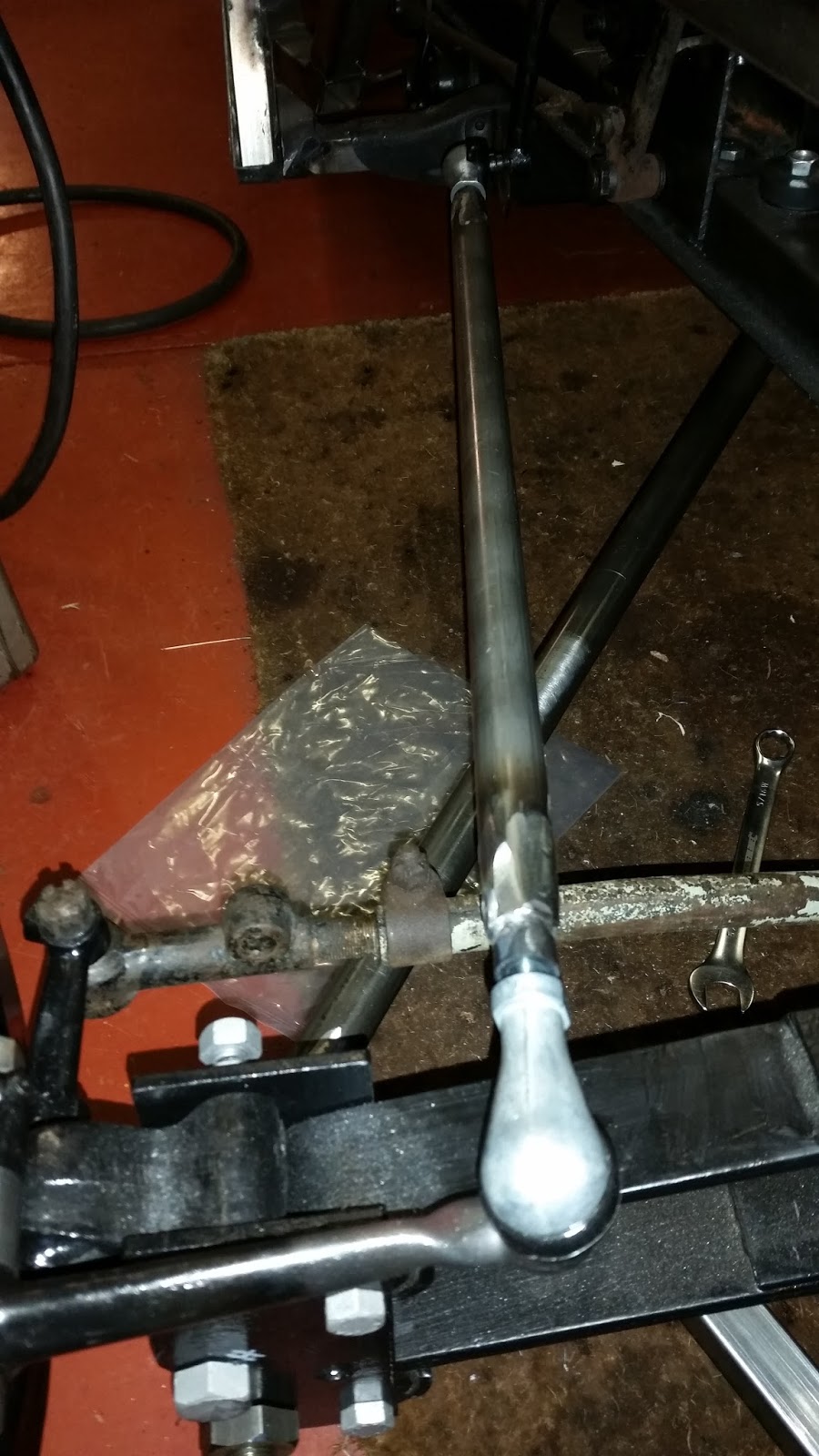 Austin Seven Special Steering arm and linkage