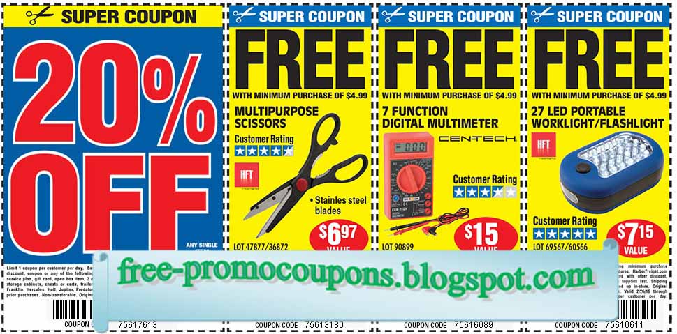 Printable Coupons 2021: Harbor Freight Coupons