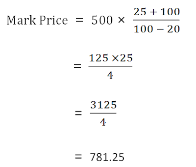 formula markup price examples example discount value