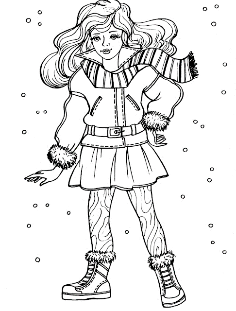 Fashionable girls coloring pages holiday.filminspector.com