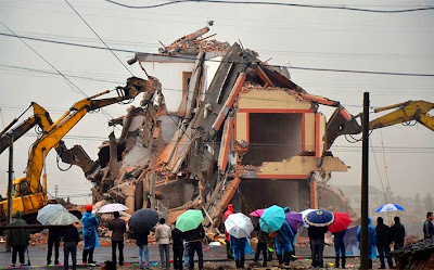 casa en demolición en china