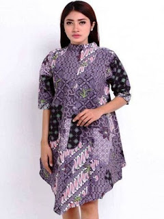 baju batik modern wanita dres