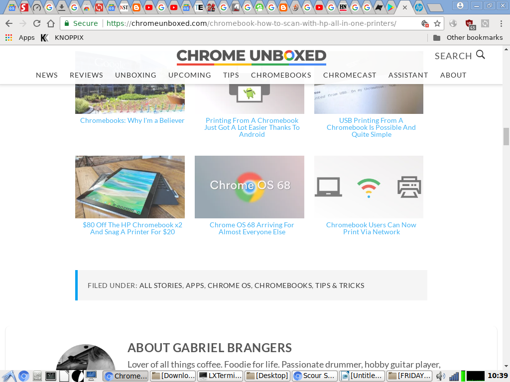 My journey with the Linux Operating System Scanning documents with