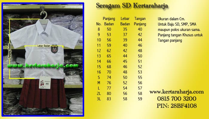  Seragam  Sekolah Kertaraharja Seragam  SD  Kertaraharja