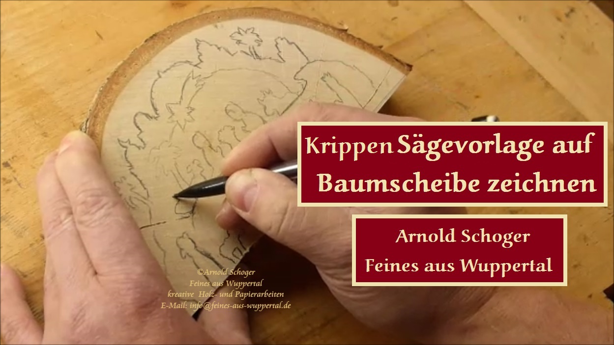 Feines Aus Wuppertal 2016 Holzkrippen Baumscheiben Als Deko Zu Weihnachten Vorlage Arnold Schoger