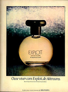 Anúncio colonia Exploit de Atkinsons 1977 propaganda colonia Exploit de Atkinsons 1977.moda anos 70; propaganda anos 70; história da década de 70; reclames anos 70; brazil in the 70s; Oswaldo Hernandez