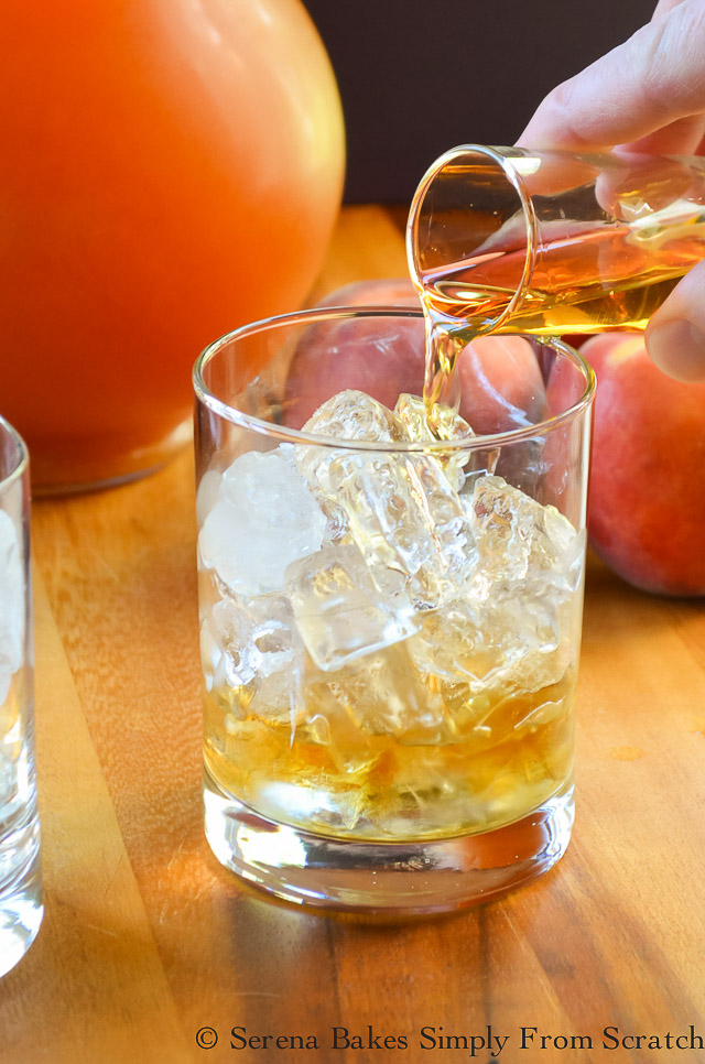 Peach Whiskey Iced Tea Serena Bakes Simply From Scratch