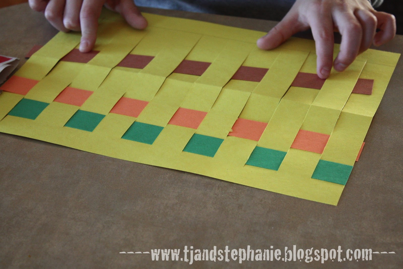 Stephanie’s food and funnies. Paper Weaving