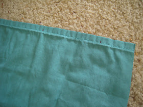 The Road to Crafty: Shower Curtain from a Twin Sheet Tutorial