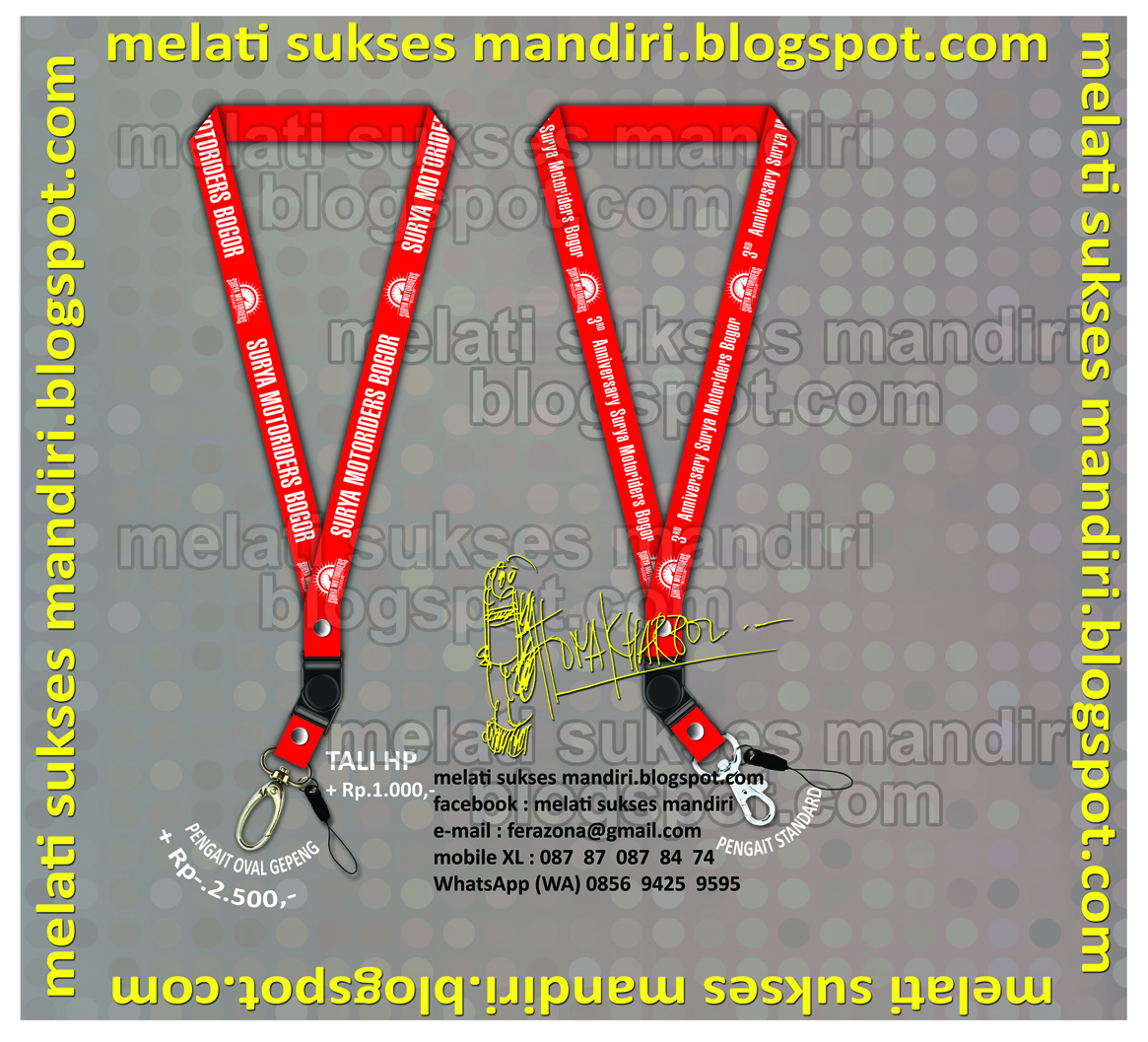 Bojonggede: melati sukses mandiri tali id card lanyard e 