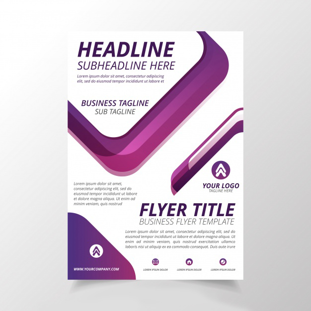 Abstract flyer template Free Vector