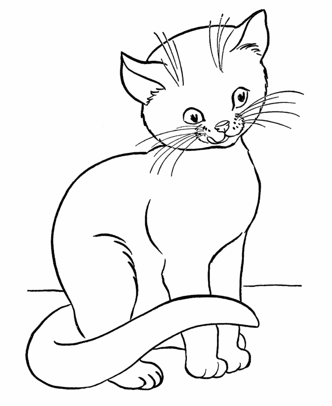 Coloring Pages: Cats and Kittens Coloring Pages Free and Printable