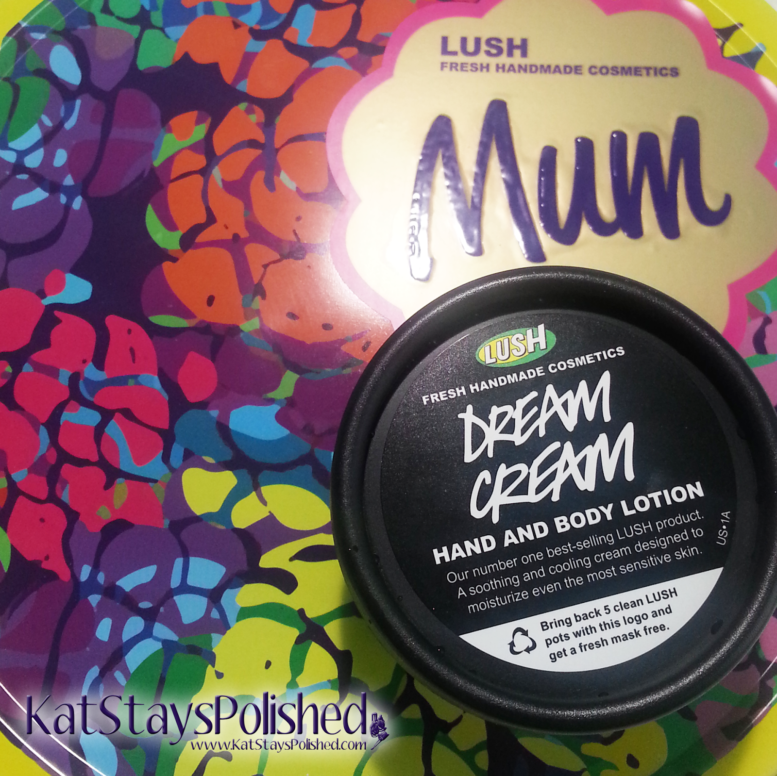 Thank Mum! LUSH Mother's Day Treats - Mum Tin - Dream Cream | Kat Stays Polished