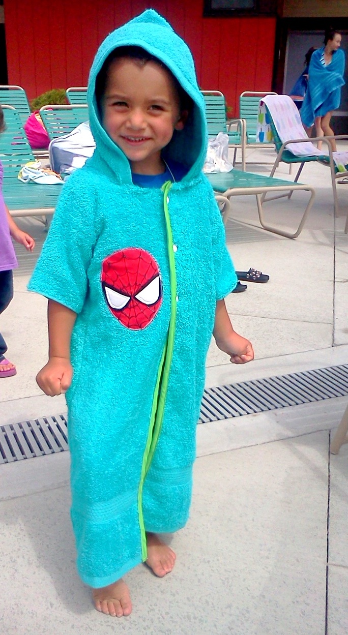 Full Of The Dickens Hooded Pool Robe!