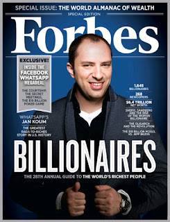 Jan koum pendiri whatsaap menjadi orang kaya baru