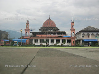 Kubah Masjid Dekoratif Warna - Copyright : PT Mustaka Multi Tehnik