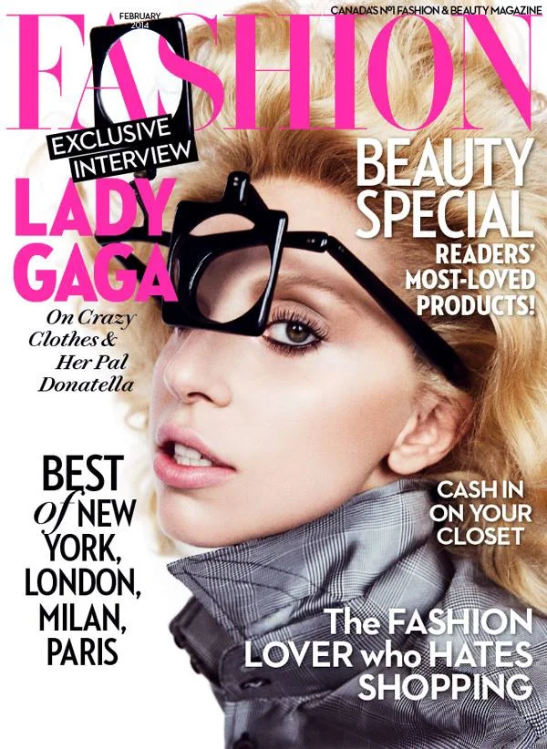 Lady Gaga is the cover star of Fashion Magazine February 2014 edition