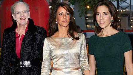 Princess Mary, Princess Marie and Prince Joachim at new James Bond film premiere, Skyfall