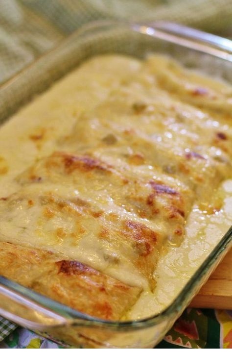 White Chicken Enchiladas