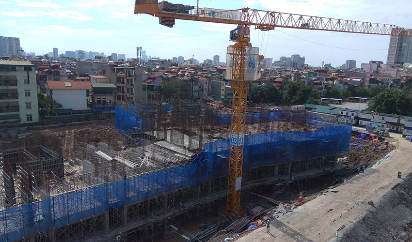 Tiến độ thi công dự án chung cư 423 Minh Khai tháng 9/2017 Tiến độ thi công dự án chung cư 423 Minh Khai tháng 9/2017