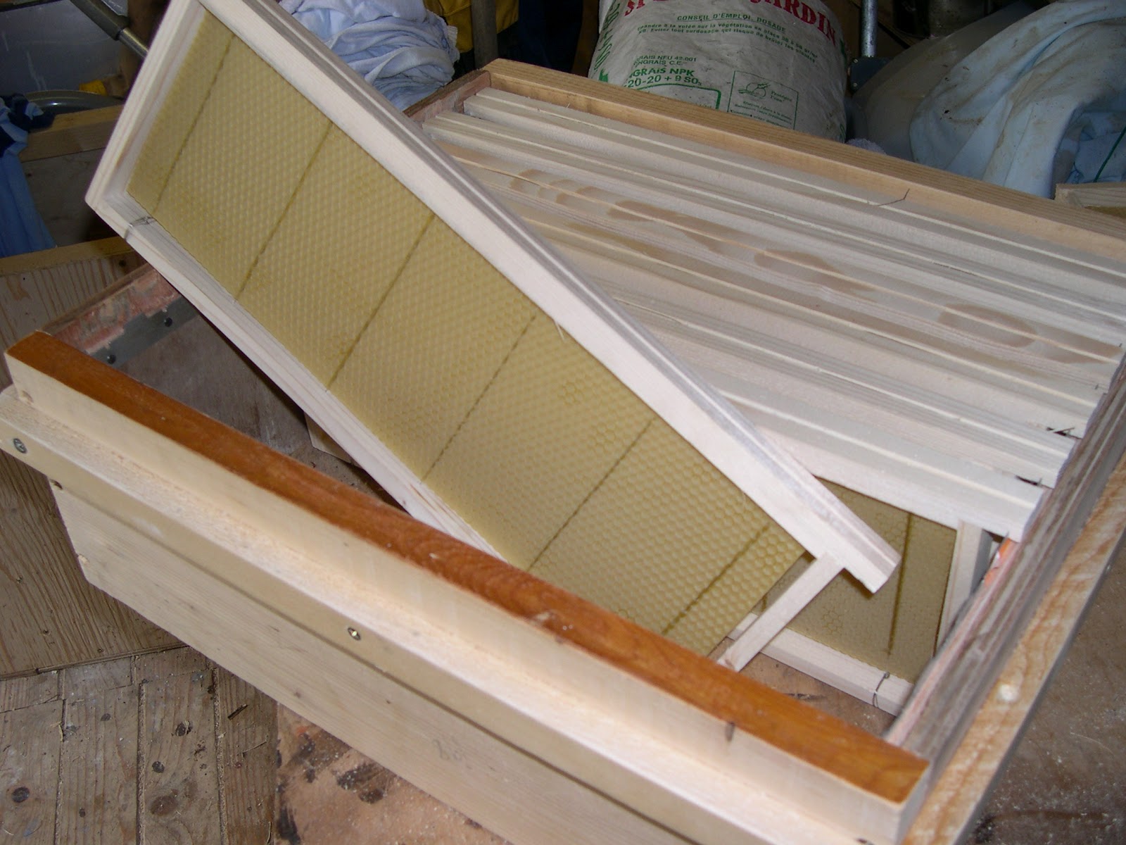 Bees in Brittany Making A Honey Super