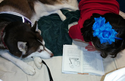 Therapy Dogs help kids build their reading skills