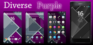 Xperia™ Diverse Purple Theme