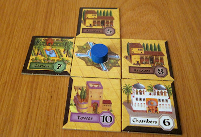 Alhambra - Ben's Alhambra midway through the game
