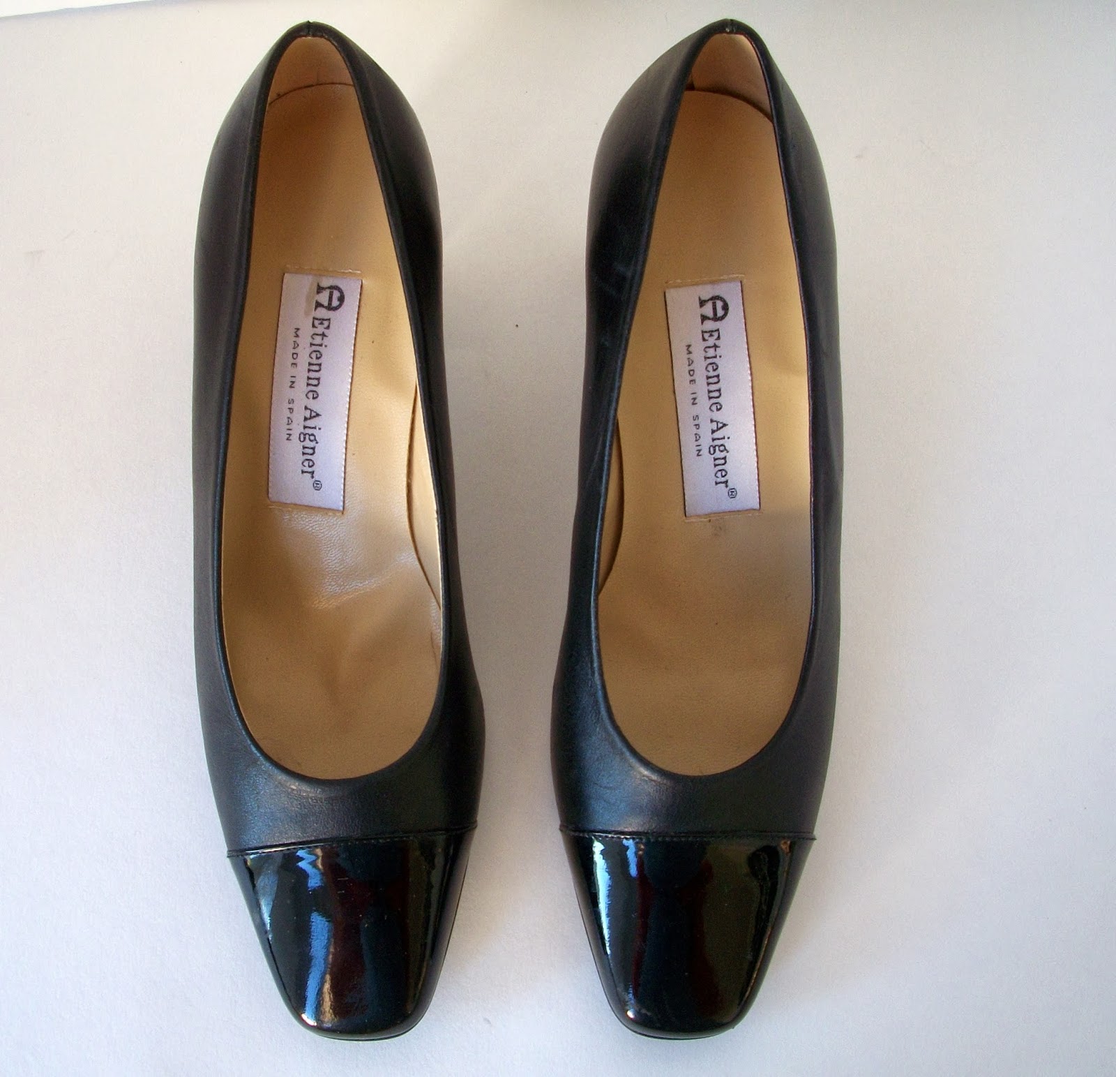 Still Stunning Vintage Resale: Etienne Aigner Patent Leather Toes and ...