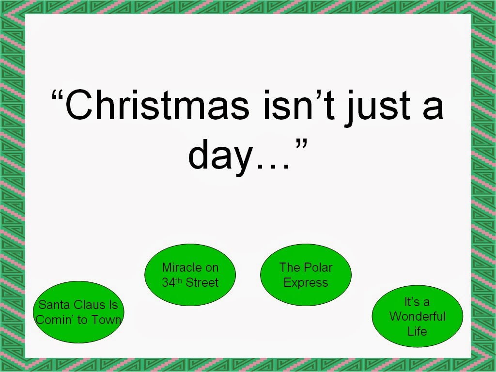 Student Survive 2 Thrive Famous Christmas Movie Quotes Trivia Game