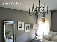 white and gray themed bedroom