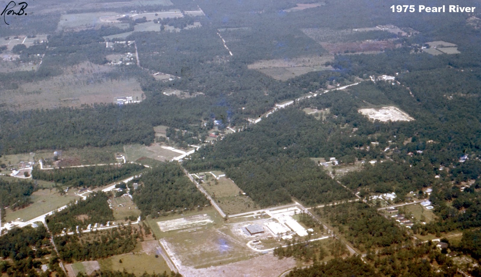 Tammany Family Pearl River High 1975 Aerial