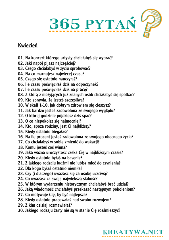 365 pytań :: dziennik wieloletni (5-Year Journal) – Kreatywa