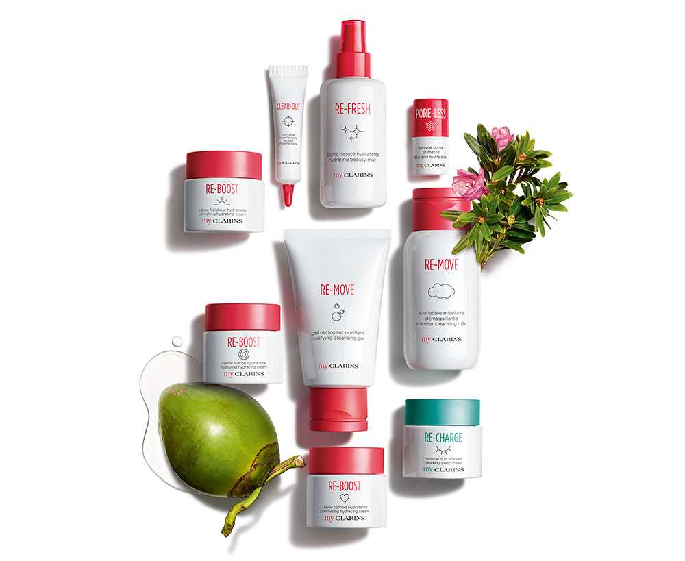 clarins re boost range